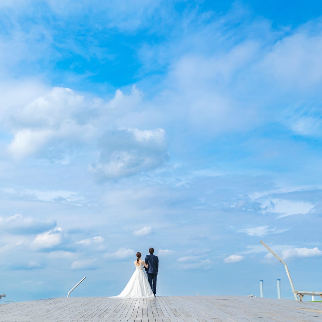 開放感たっぷりの大さん橋撮影！