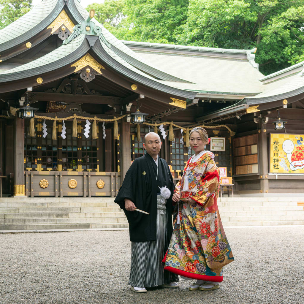 神社でフォトウェディング