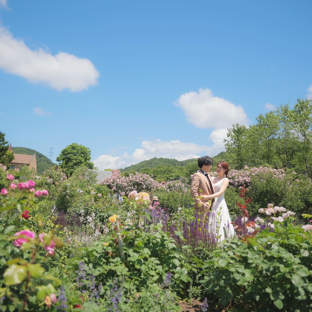 English Gardenで豪華なウエディングフォトを残しませんか？