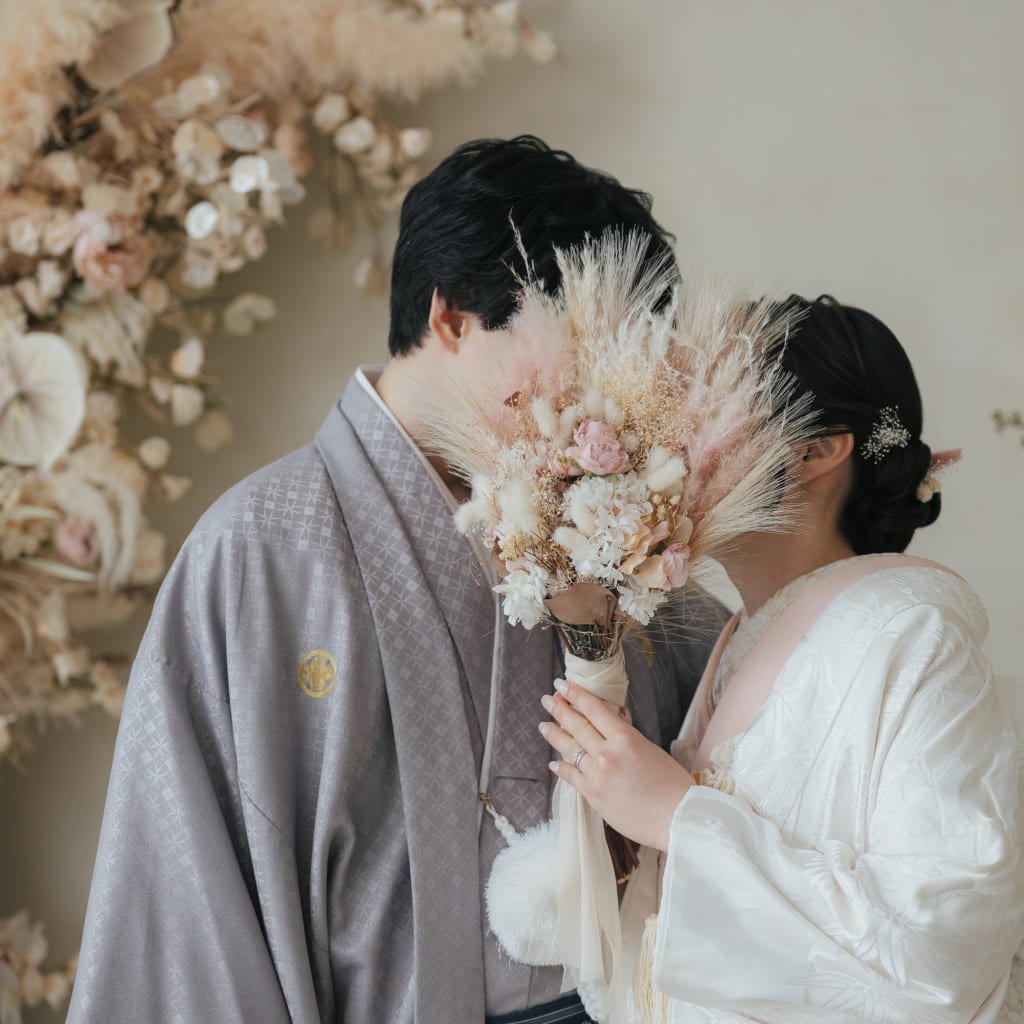 和装×ドライフラワー
