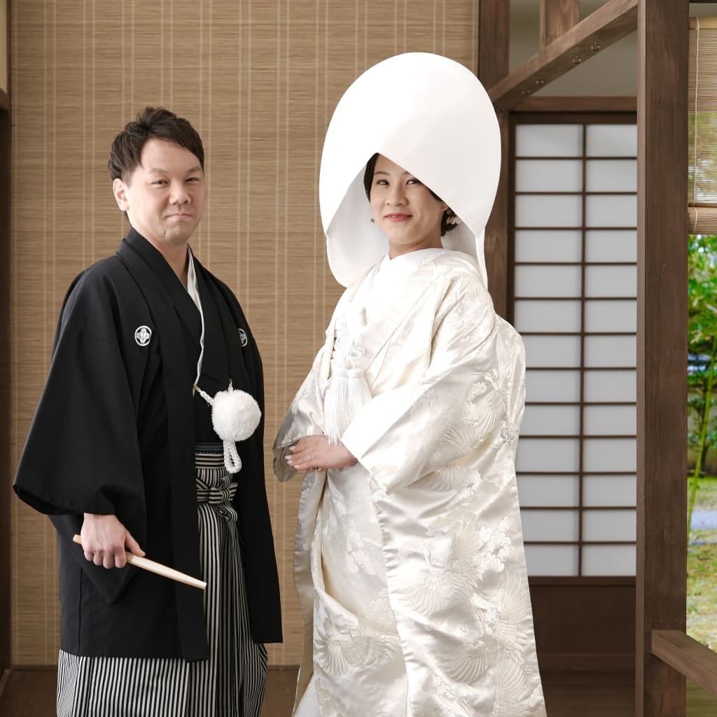 白無垢 × 綿帽子