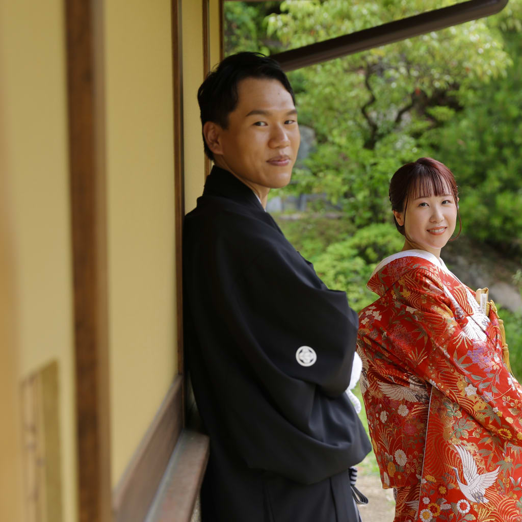 新緑 × つるんと和装ヘア♪♪