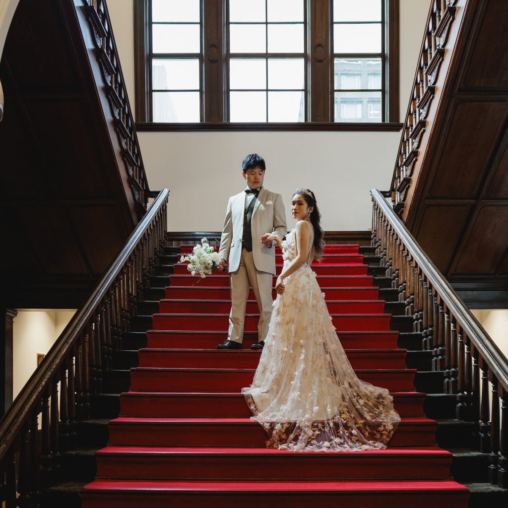 リニューアルしたNEW道庁でクラシカルウェディングフォト
