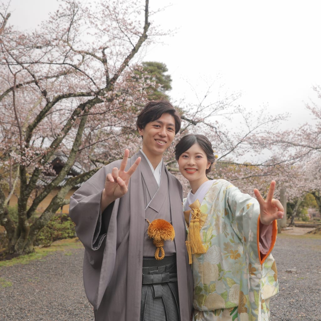 しっとりとした美しさの大覚寺にて