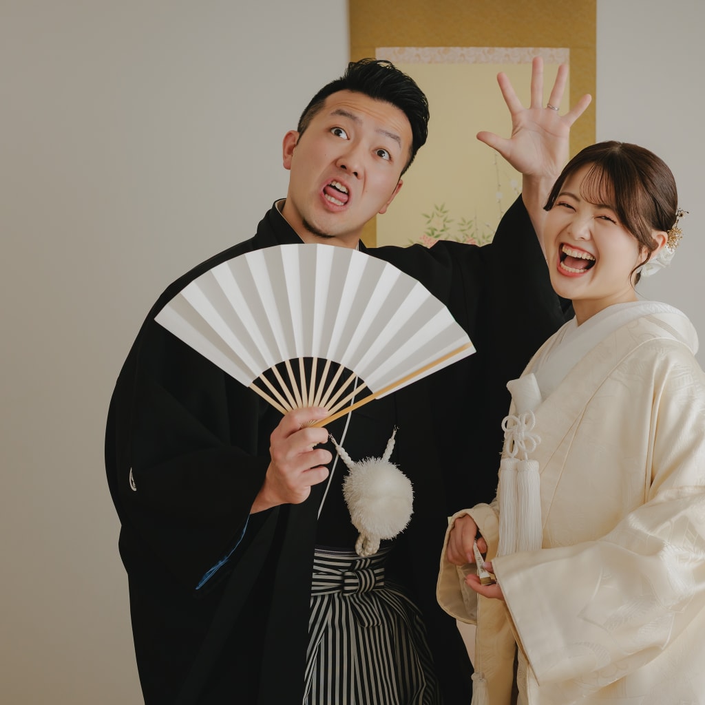 おふたりらしい和装スタジオ撮影！