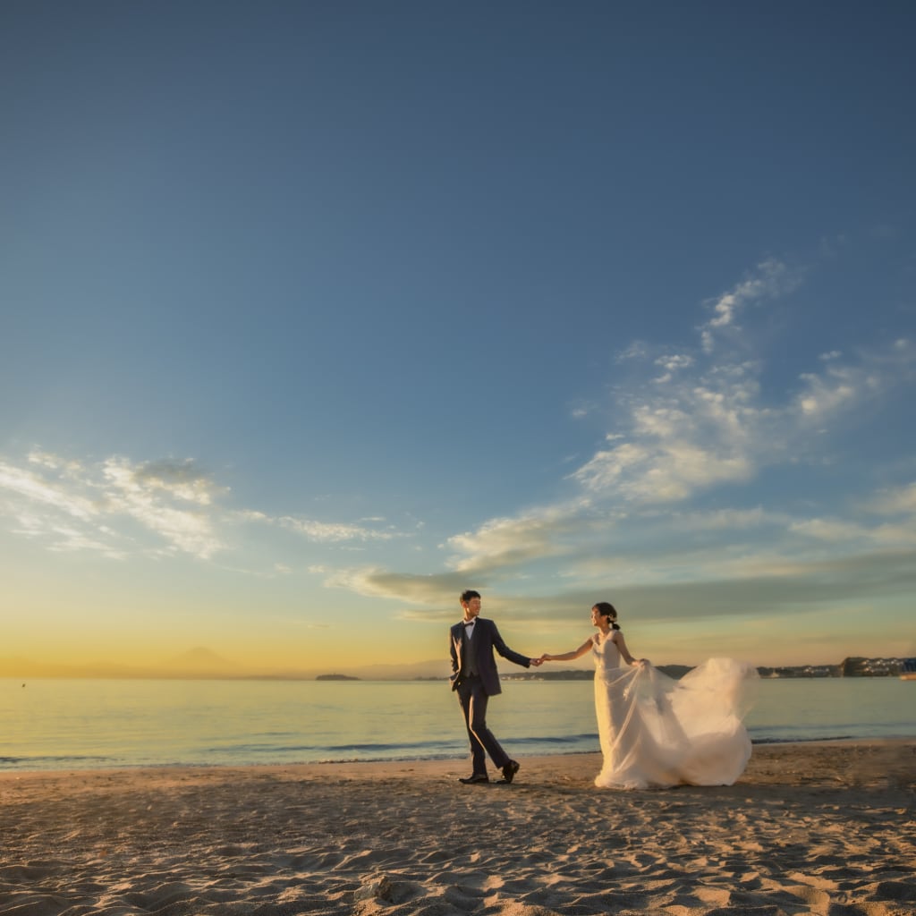 湘南　バス停から海へ