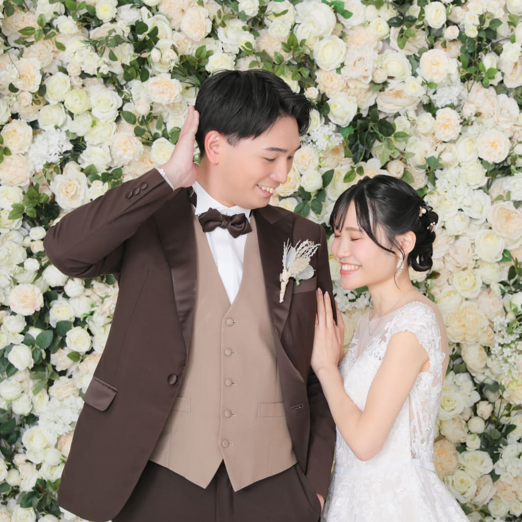 楽しくスタジオ撮影♪ 自然体なおふたりの和洋フォト