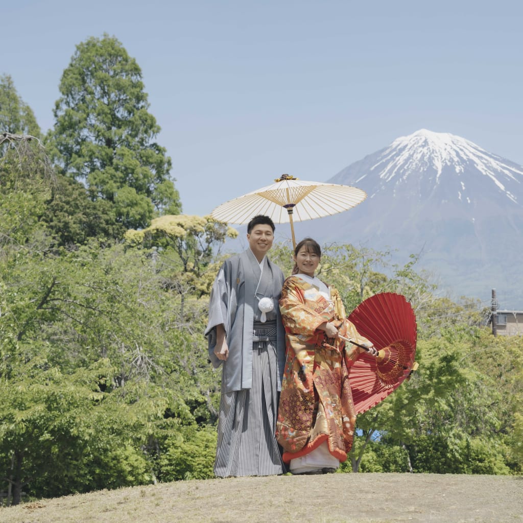  富士でお二人らしい写真を