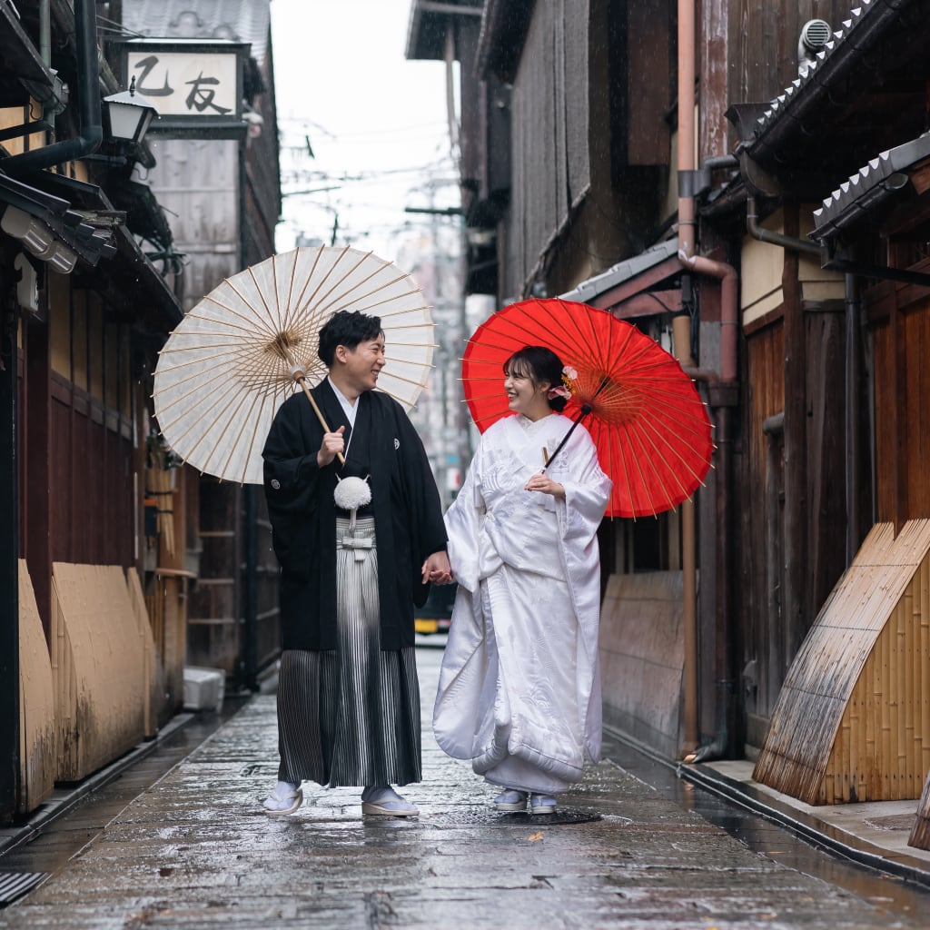 雨の「祇園」も美しい＾＾♡