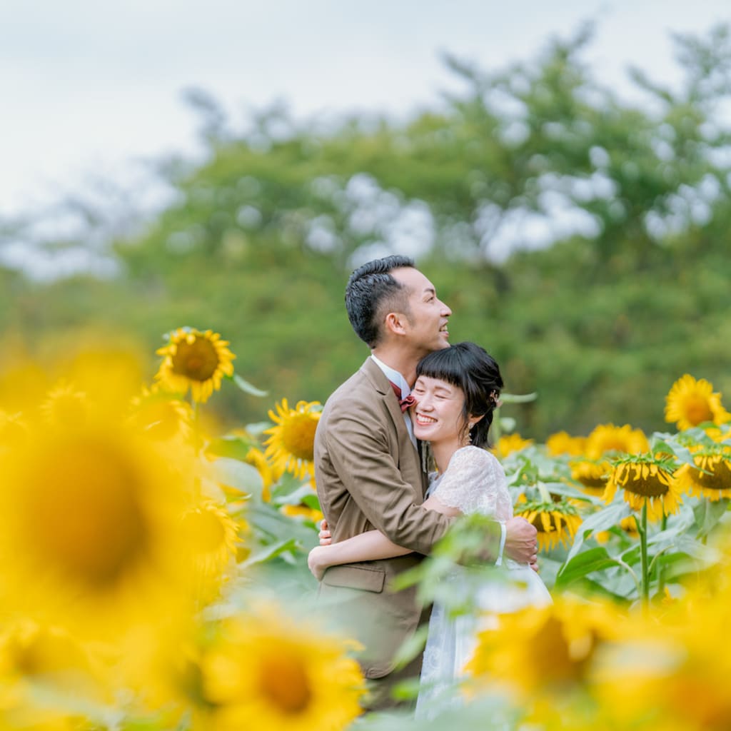 夏の昭和記念公園 スタジオaqua 立川店 前撮り フォトウェディング