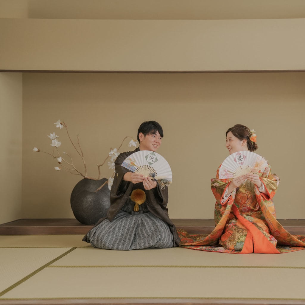 屋内庭園での和装撮影🎶