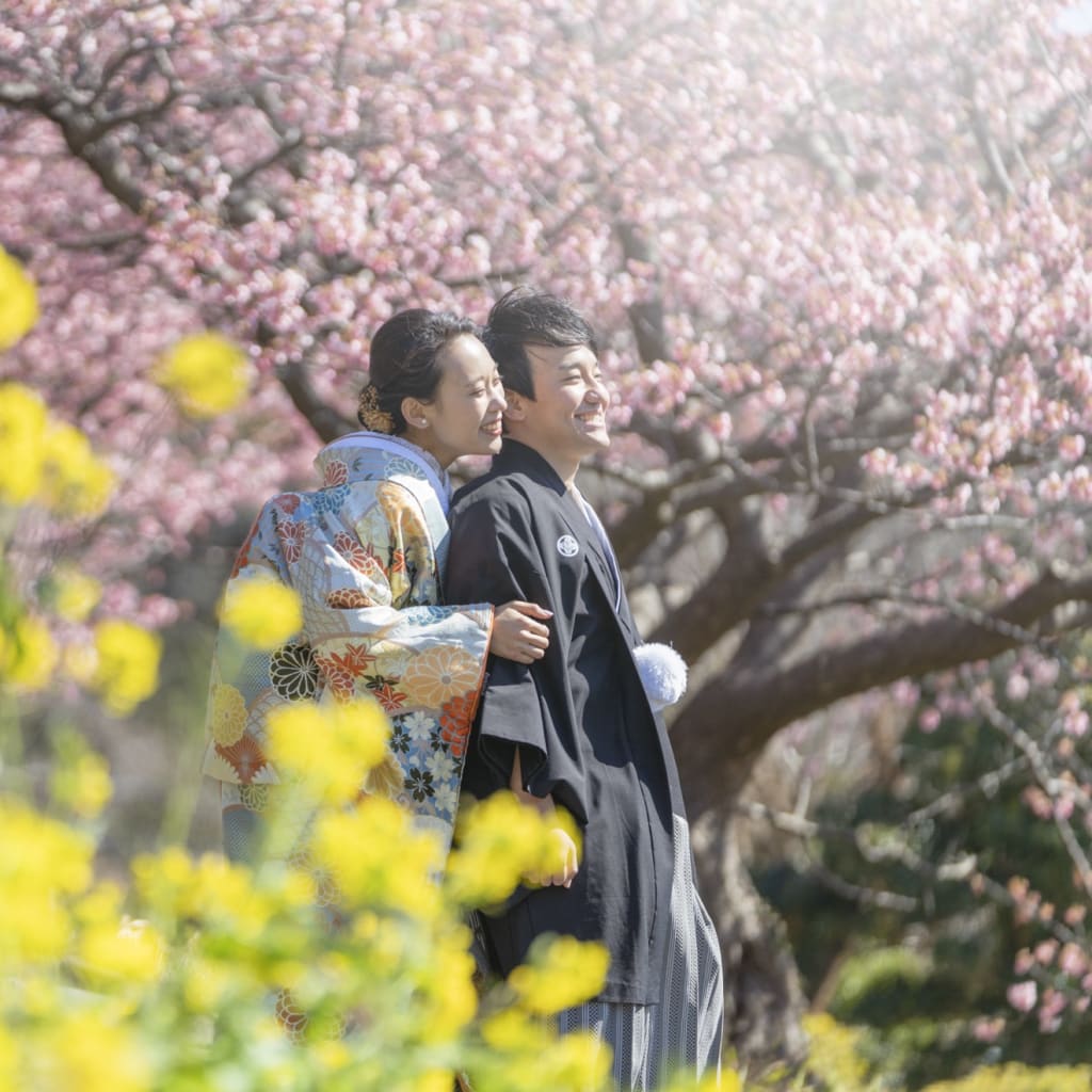 2月上旬〜海や桜で撮影可能な河津桜ロケーションフォト