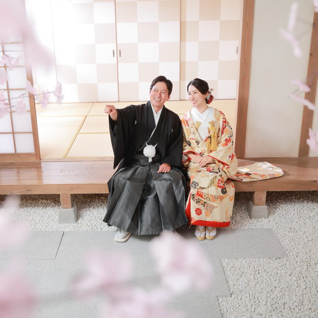 まるでロケーション撮影！？季節感も出せちゃう屋内庭園スタジオ♪