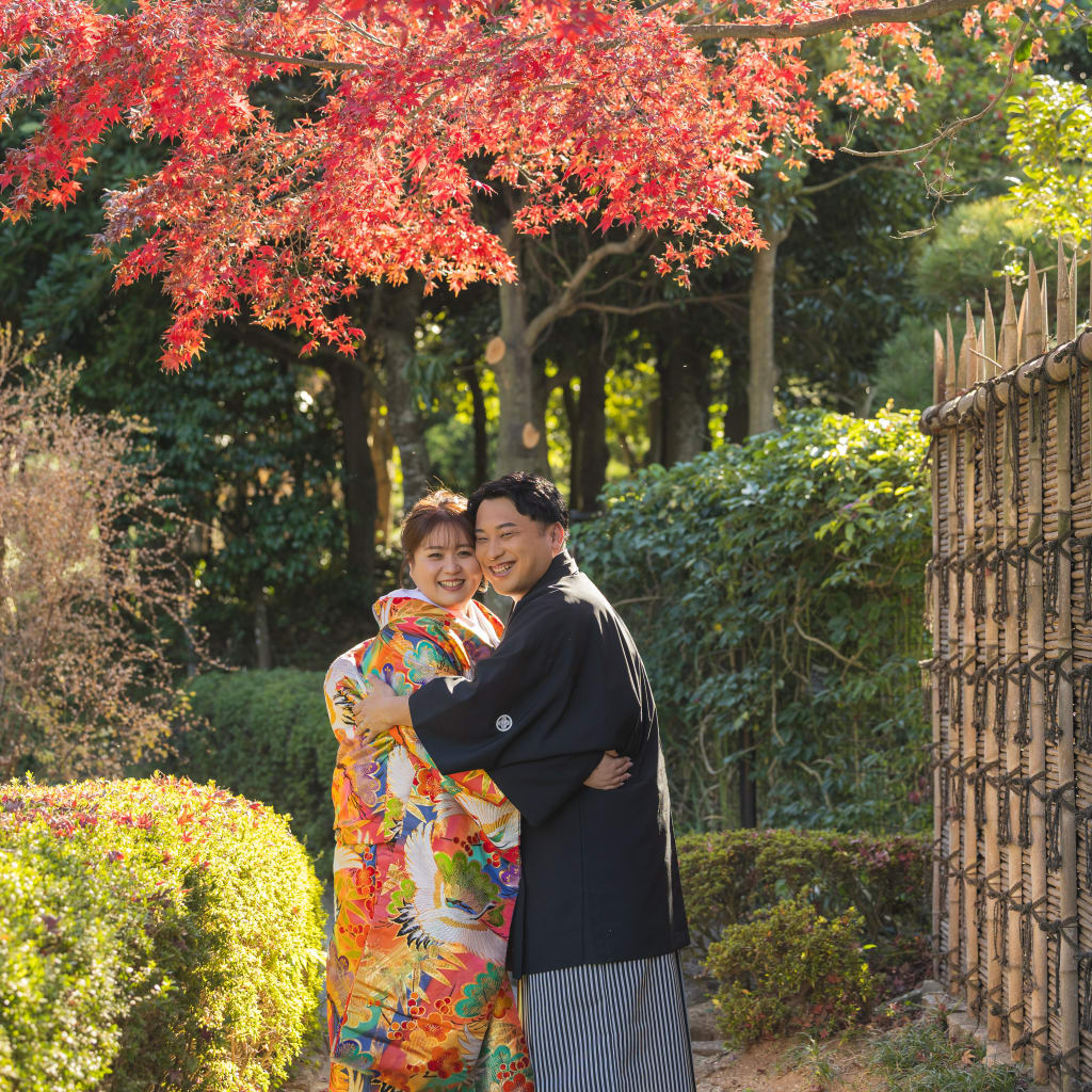 【スタジオAQUA】紅葉と一緒に和装撮影🍁