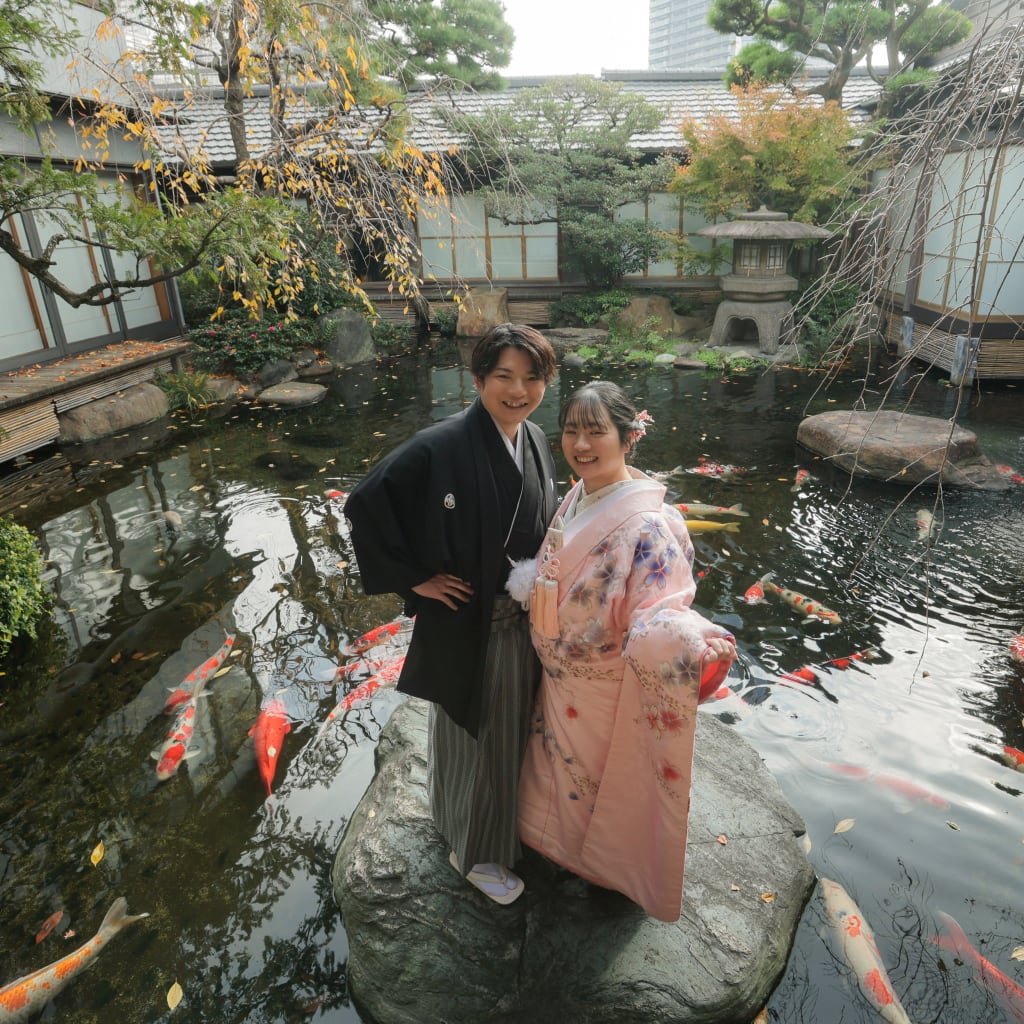 【つきじ治作】で刻む、秋のフォトウェディング