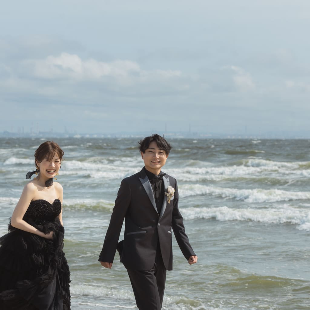 【スタジオAQUA】稲毛海浜公園 黒コーデでお洒落に！