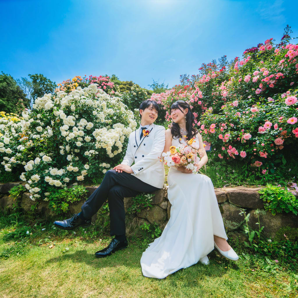 【スタジオAQUA】京成バラ園にてお二人の良さを引き出して