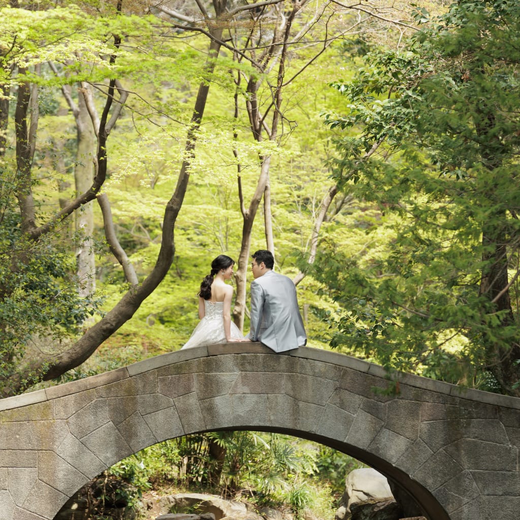 洋装でも撮影できます！有栖川宮記念公園！