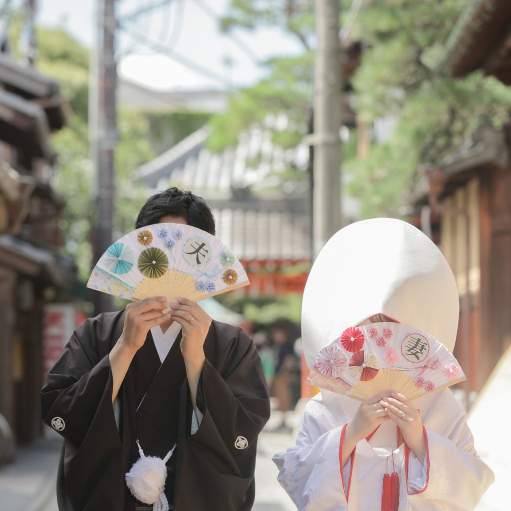 定番フォトアイテム【夫婦扇子🪭】