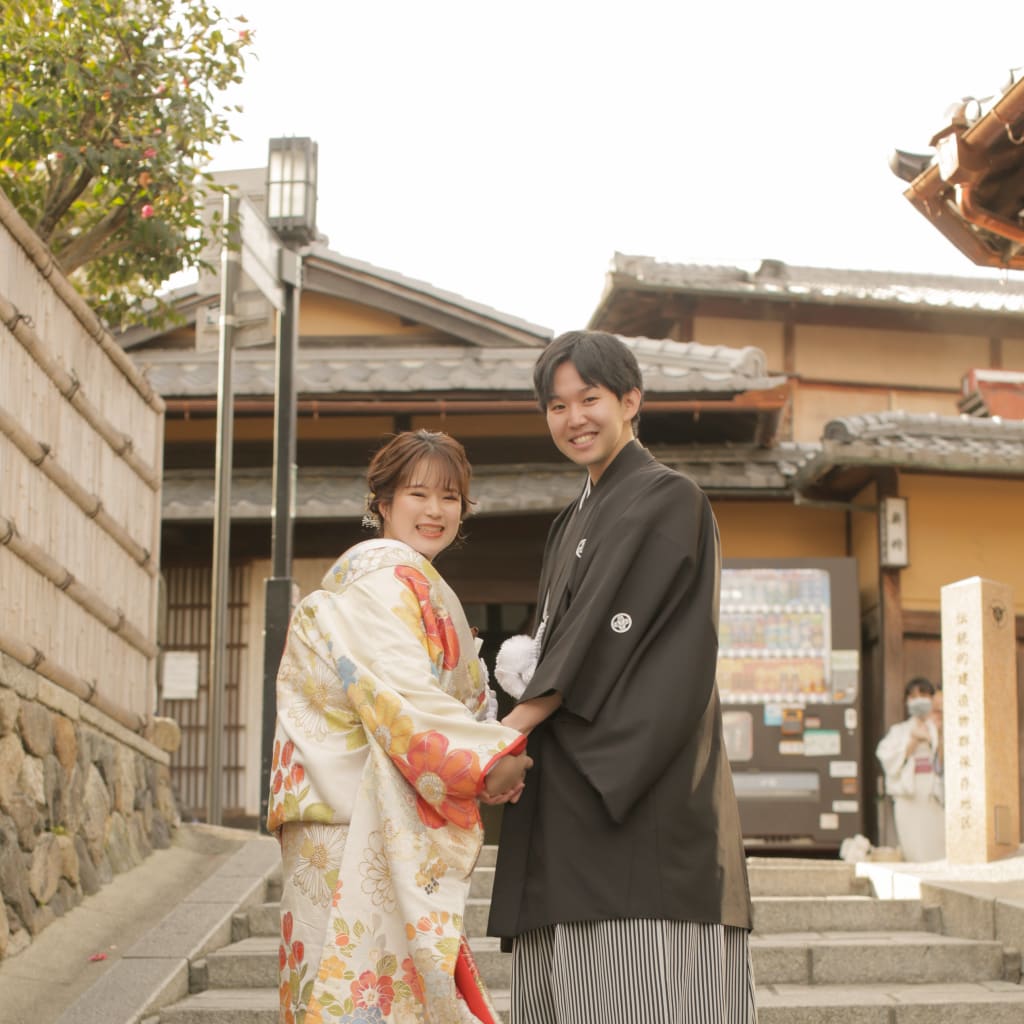 八坂ロケで京都を満喫&屋内庭園で桜を先取り撮影♡