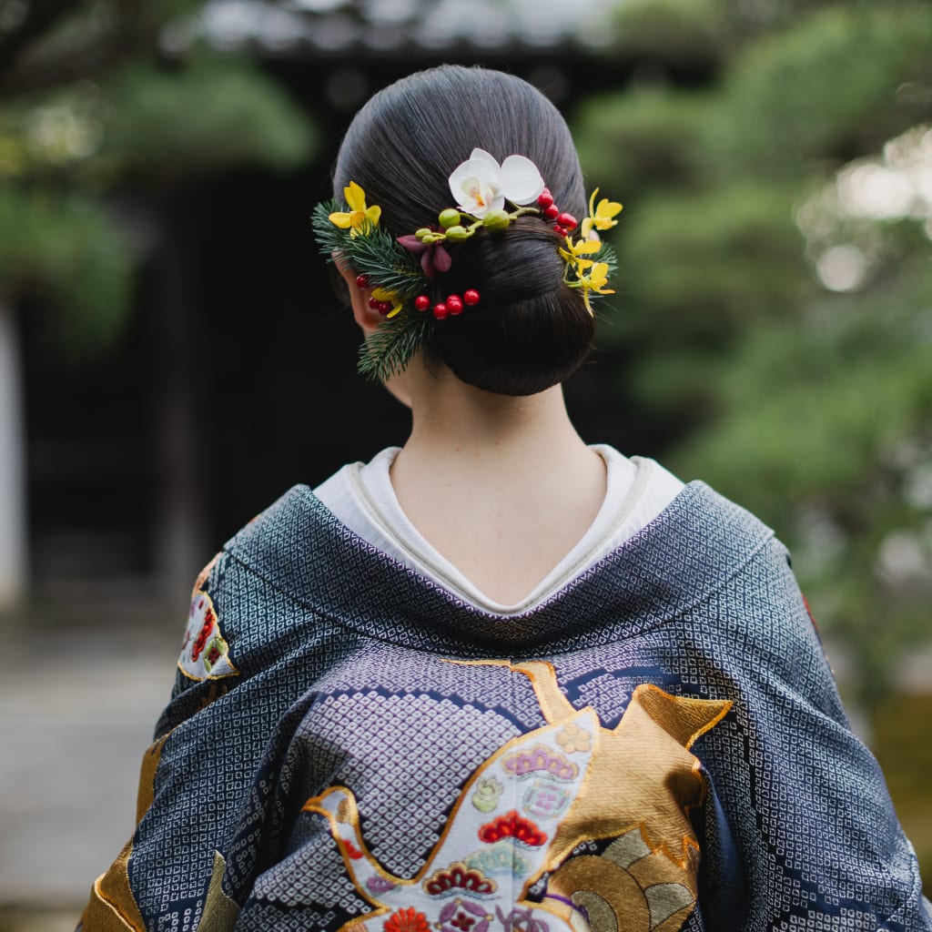 和装シニヨン