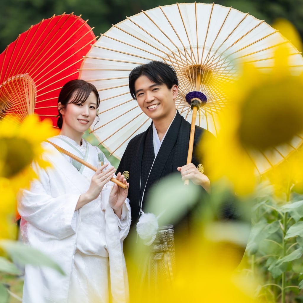 和装とひまわり🌻