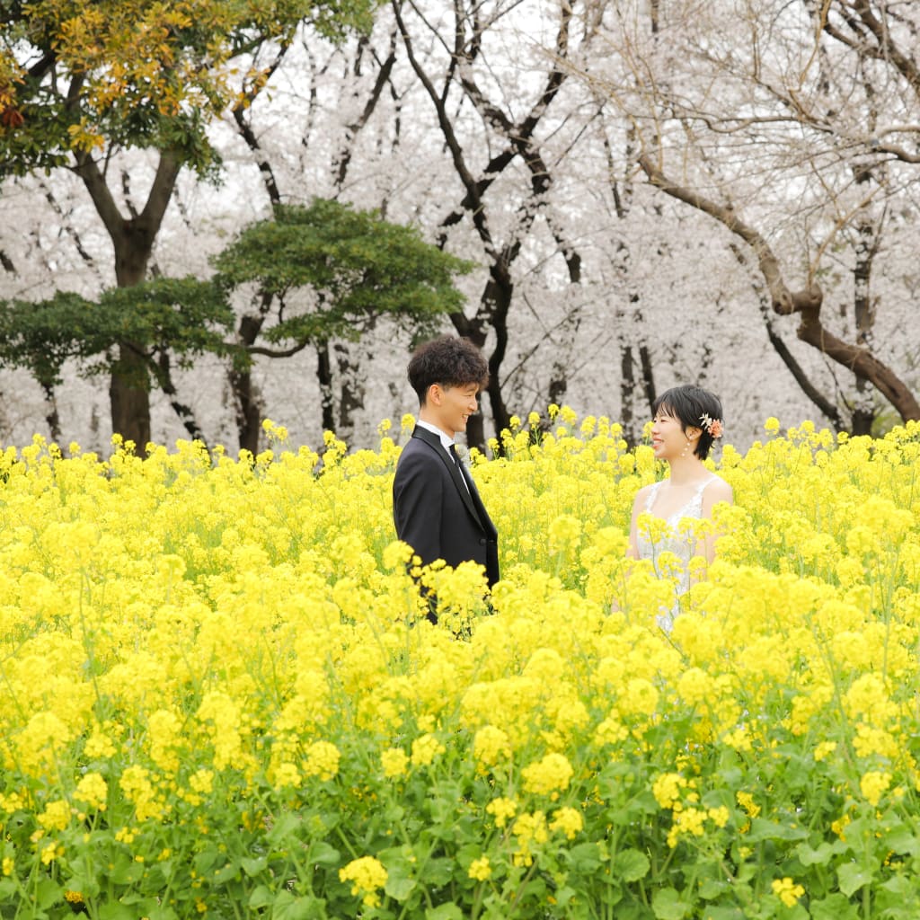 春の庄内緑地公園