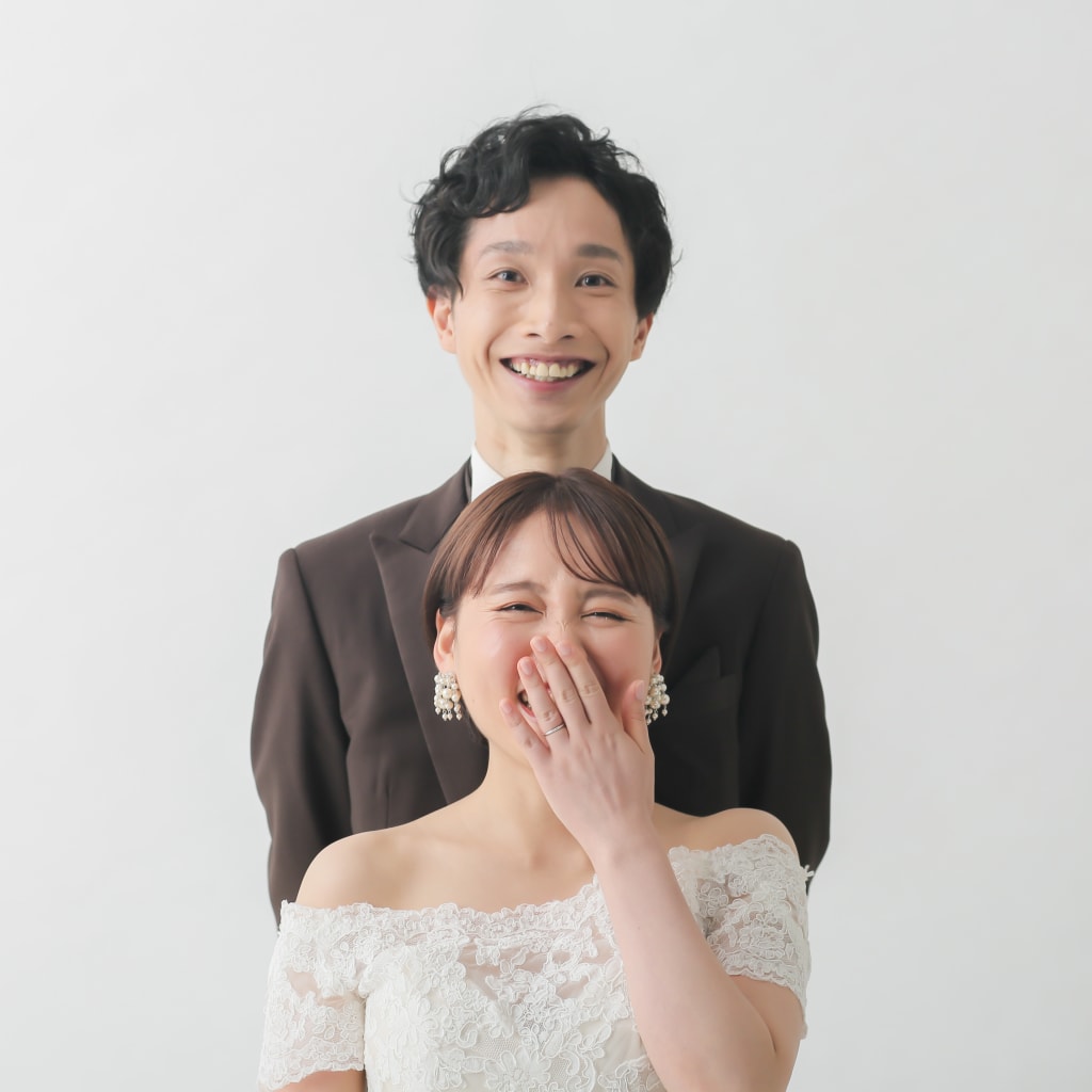 ２人をしっかりと残すスタジオ撮影