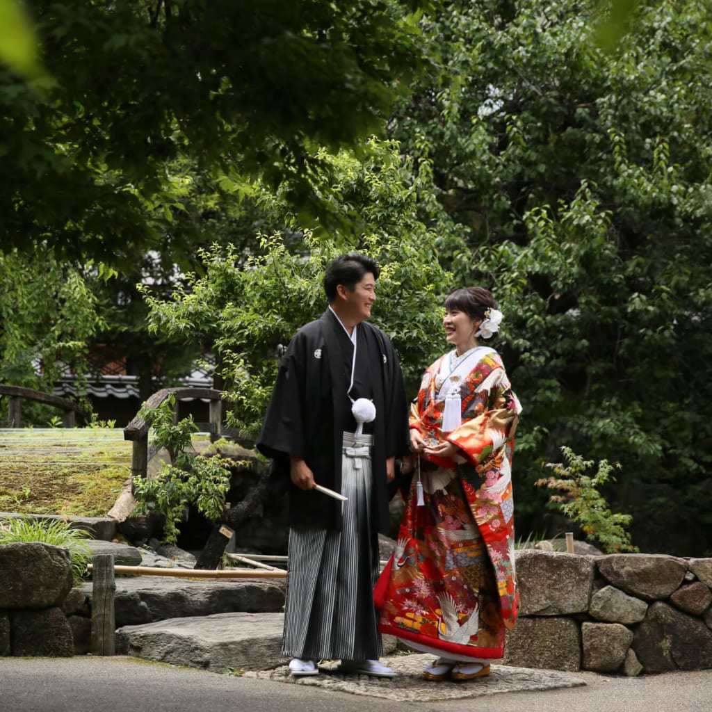 湯島天神で和装ロケーション撮影