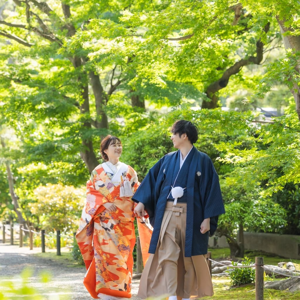 【和装＋洋装】新緑が美しい三渓園とこだわりスタジオ