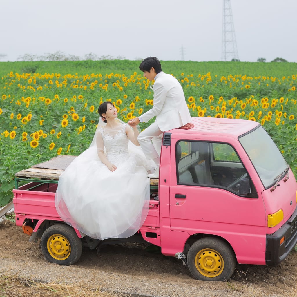 季節のお花が楽しめる、花ひろばロケーション