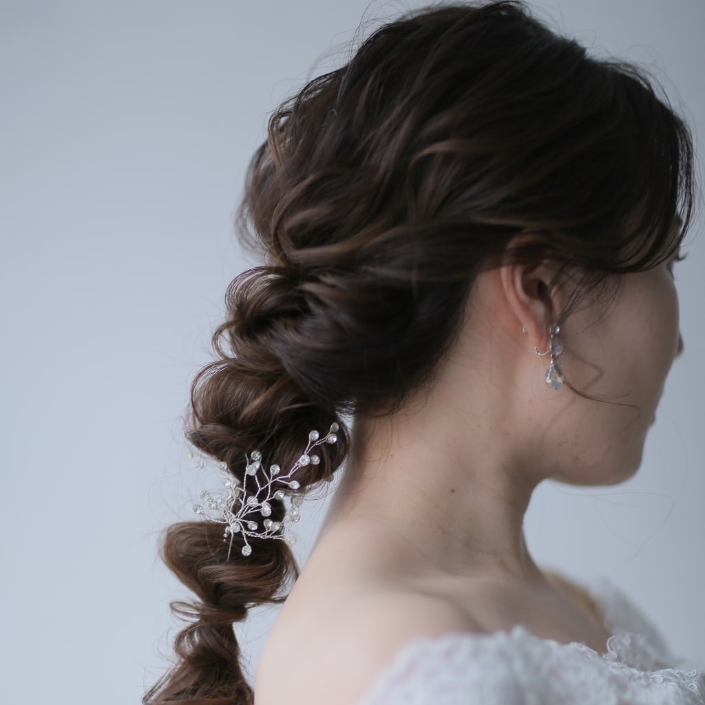 キレイめ編み下ろしヘア