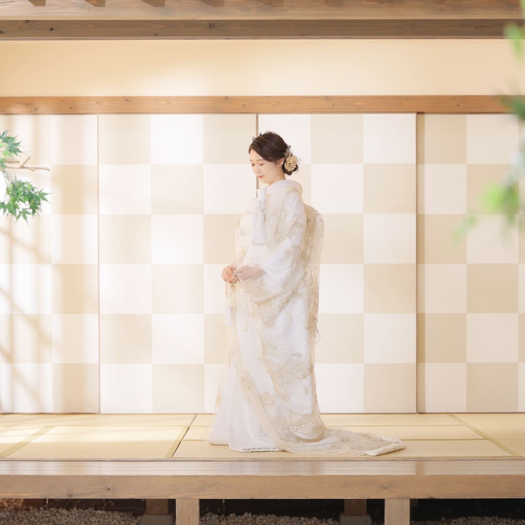 屋内庭園×オーガンジー打掛