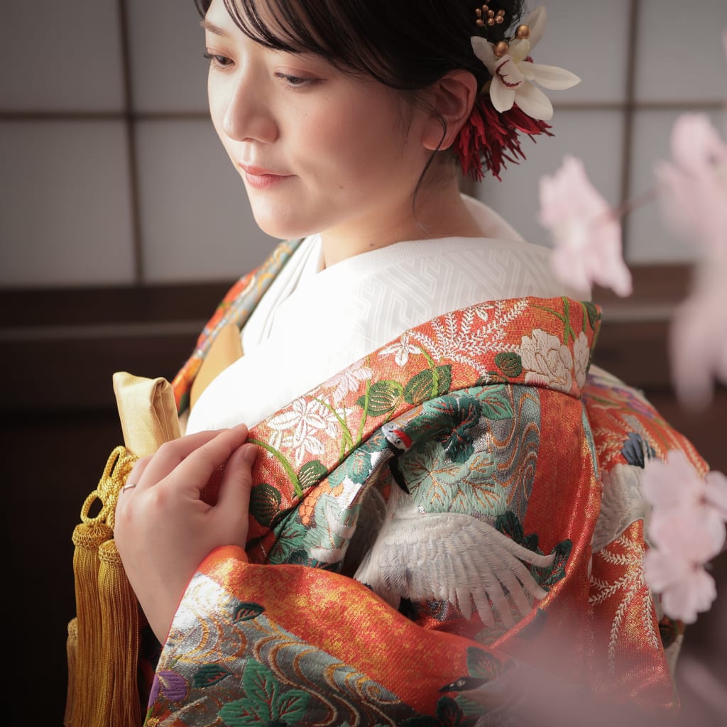 屋内スタジオで桜🌸