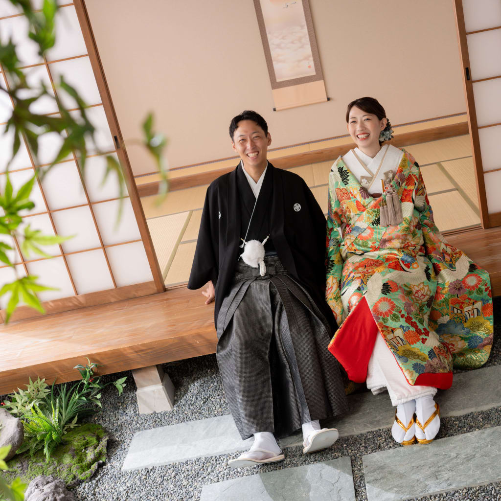 屋内庭園スタジオで楽しく撮影！