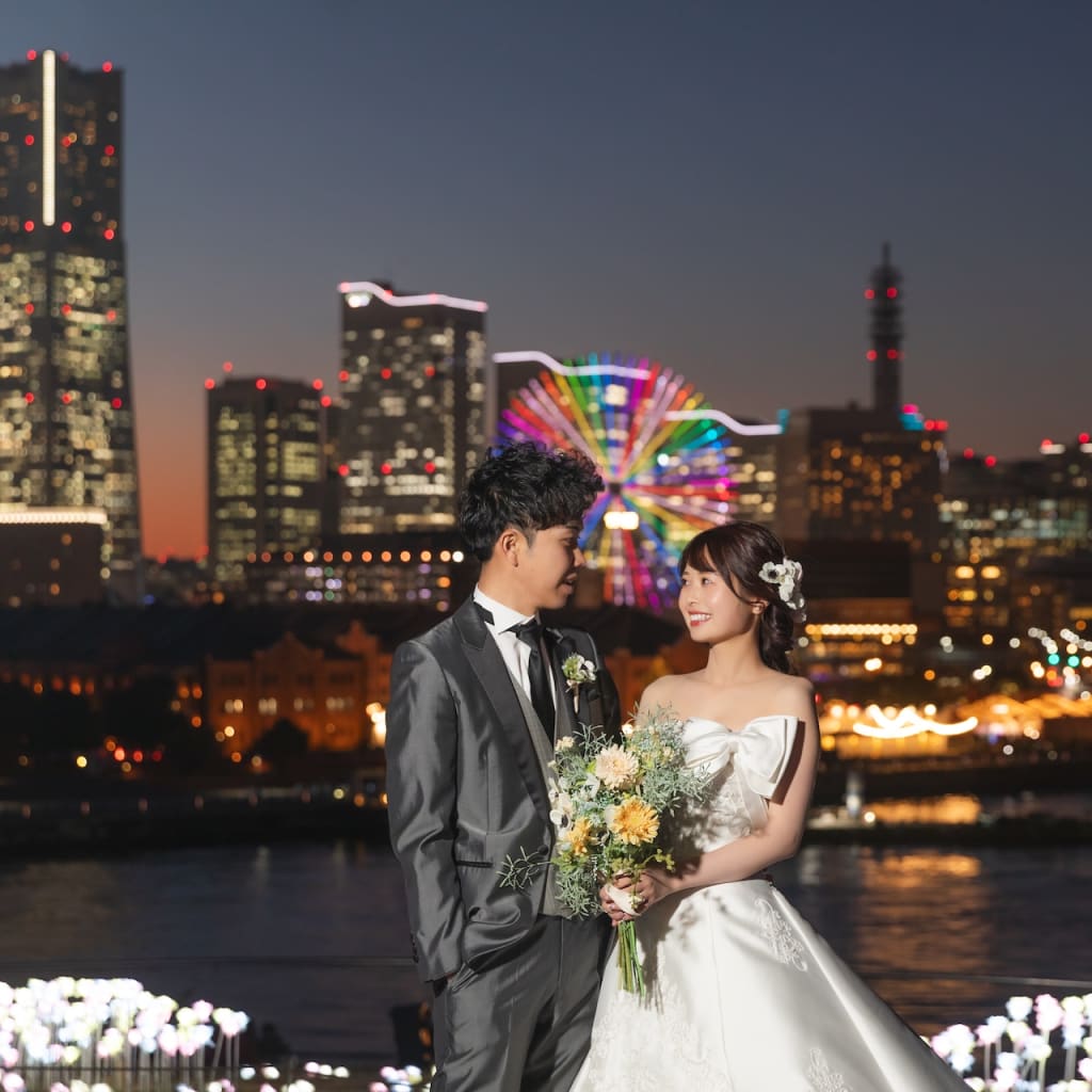 ＊みなとみらいの夜景と一緒に＊【大桟橋ロケーション】