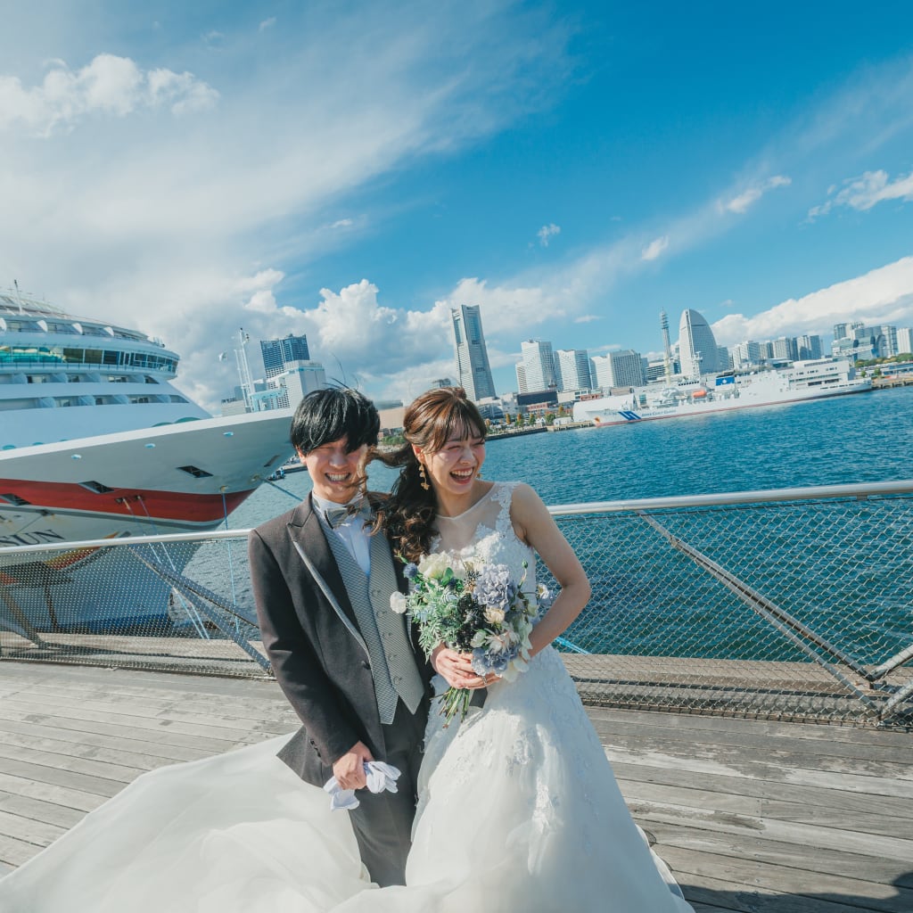 真昼の大桟橋ロケーション！