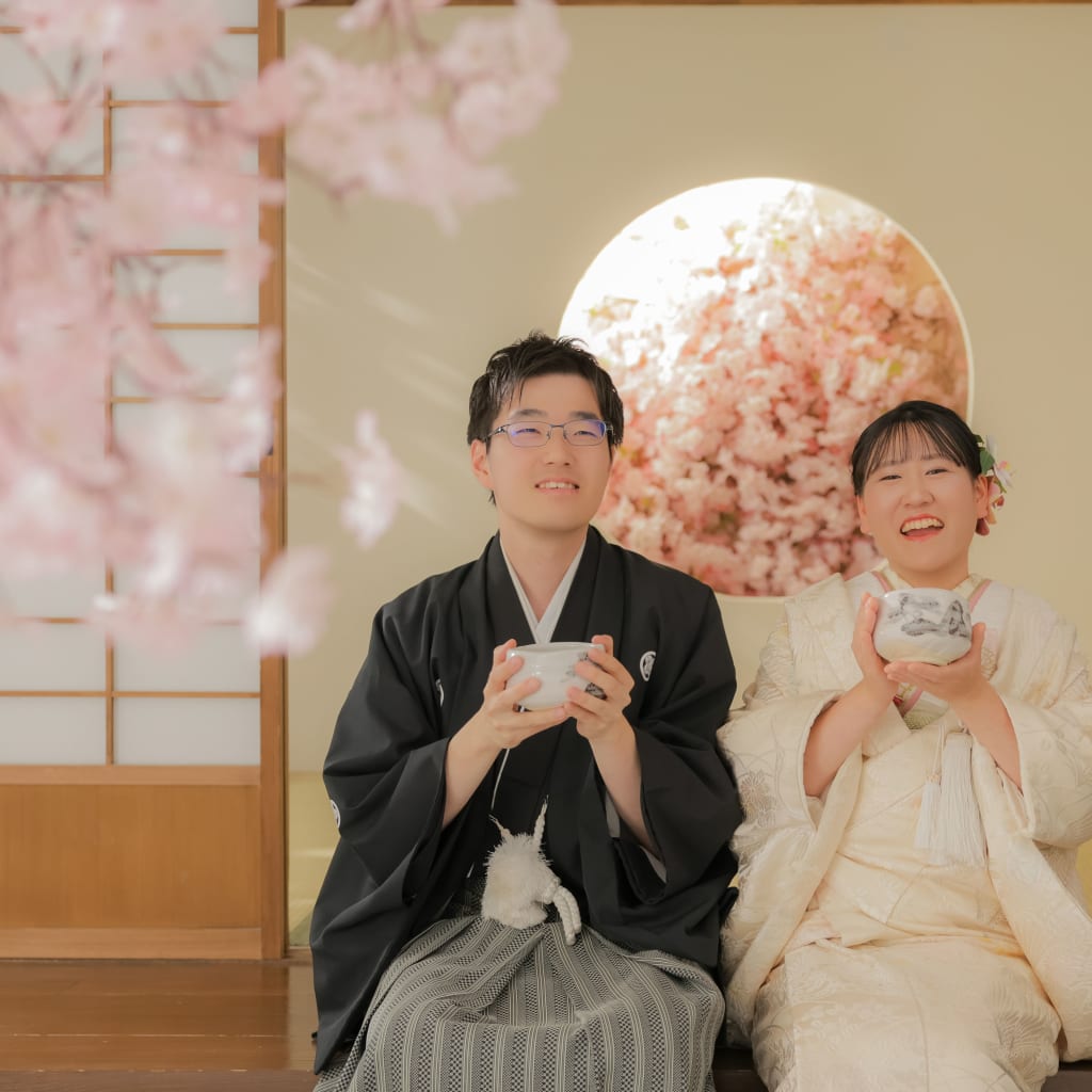 お持ち込み小物で可愛く撮影♪