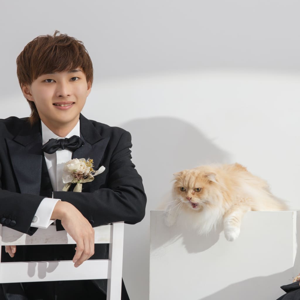 【スタジオAQUA】猫ちゃんと二人のスタジオ撮影