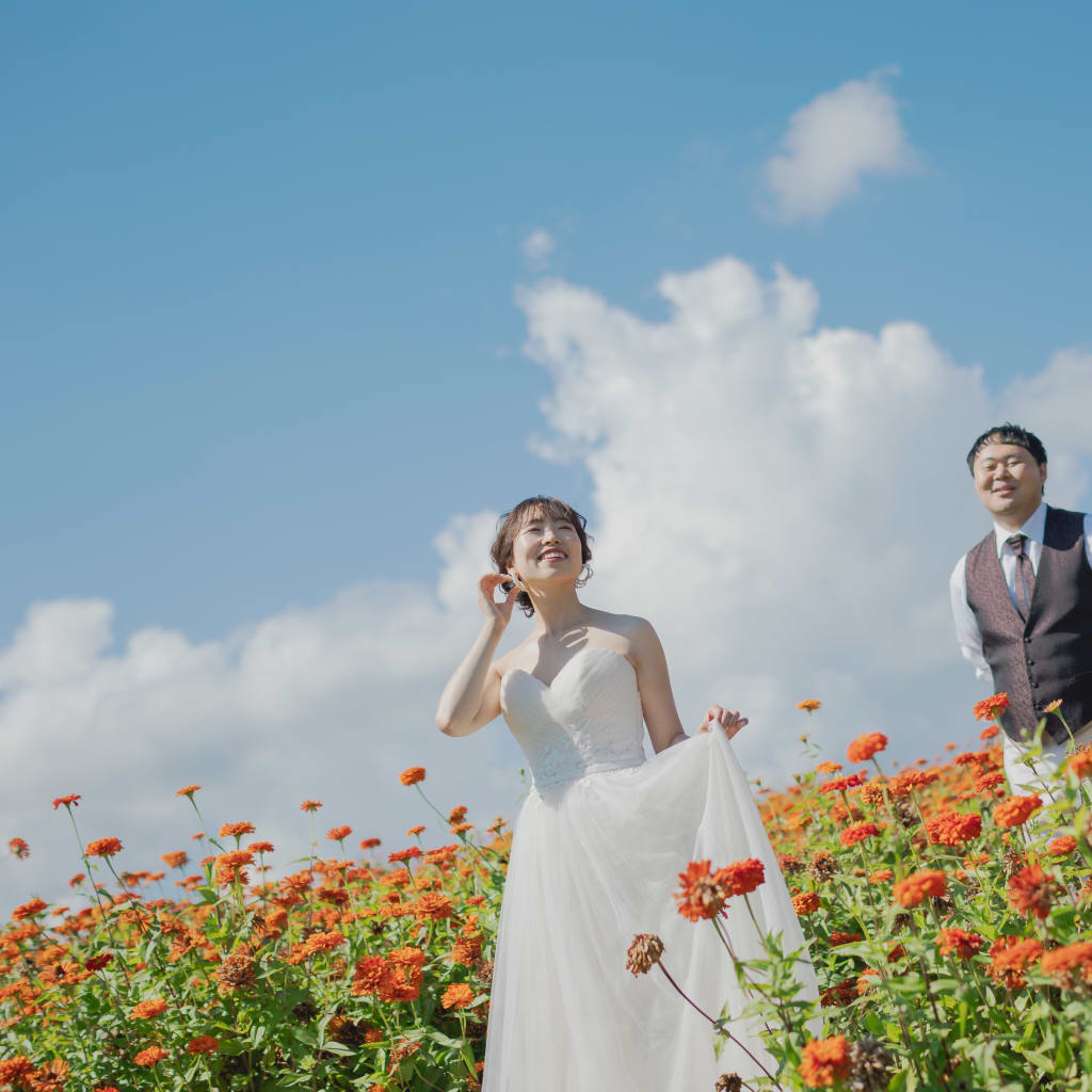 9月下旬でもお花畑で撮影可能です！！