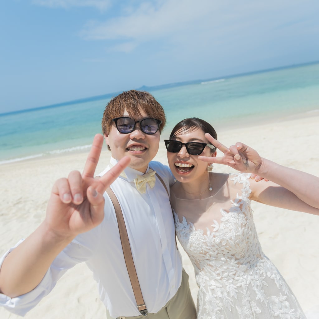 北部ビーチ&フクギ並木ロケーション撮影 | デコルテフォトグラフィー | 前撮り・フォトウェディング