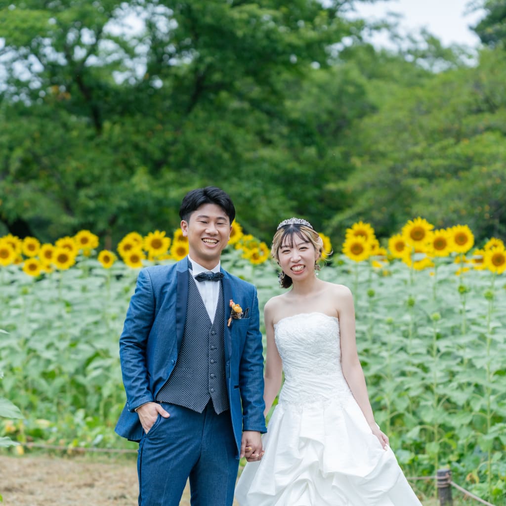 夏本番！ひまわり撮影 | デコルテフォトグラフィー | 前撮り・フォトウェディング