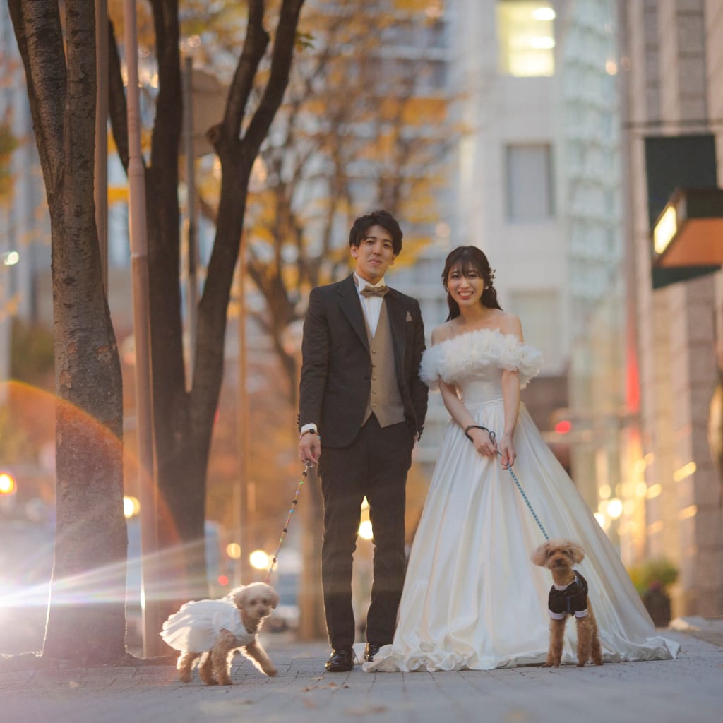 愛犬たちと＊ | デコルテフォトグラフィー | 前撮り・フォトウェディング