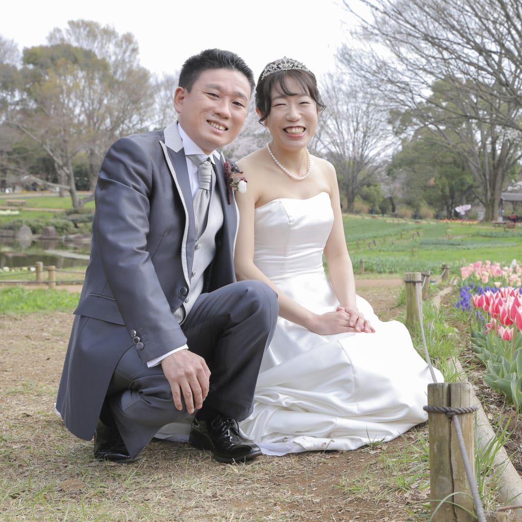 今年最初の桜とチューリップ撮影！ | デコルテフォトグラフィー | 前撮り・フォトウェディング