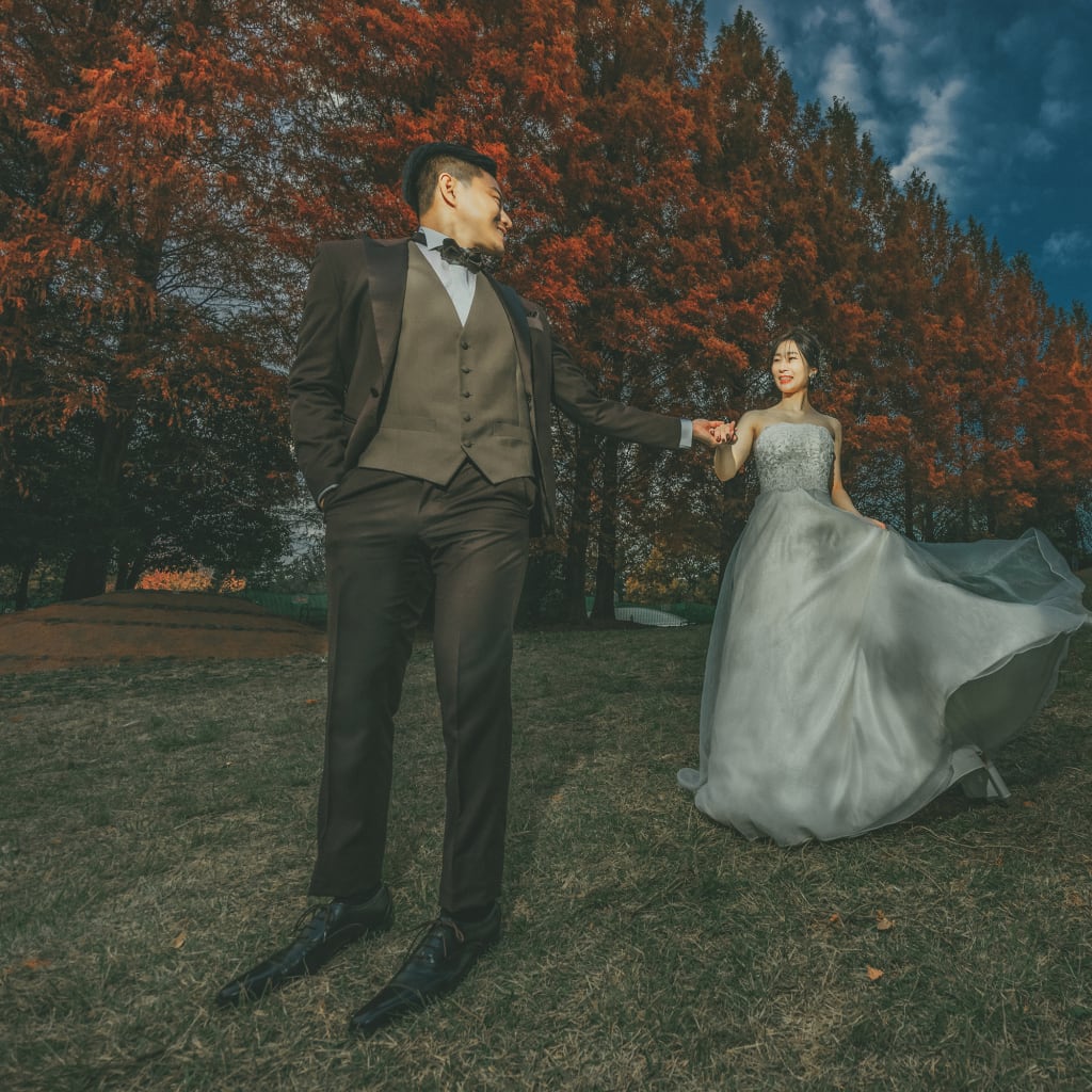 昭和記念公園の紅葉 | デコルテフォトグラフィー | 前撮り・フォトウェディング