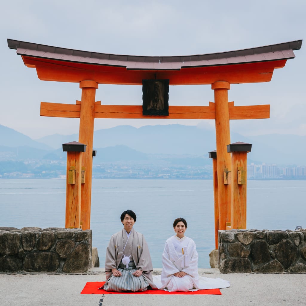 宮島和装洋装！ | デコルテフォトグラフィー | 前撮り・フォトウェディング