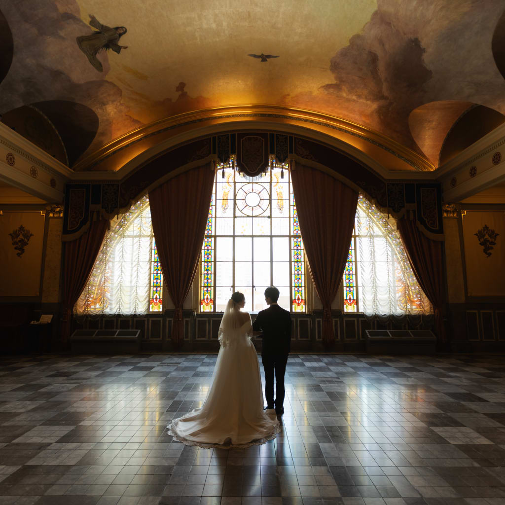 大阪市中央公会堂+和装スタジオplus | デコルテフォトグラフィー | 前撮り・フォトウェディング