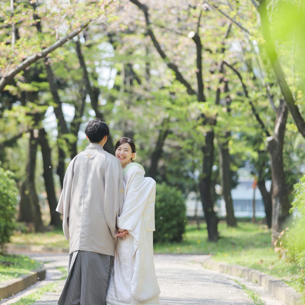 名古屋城×4月桜 | デコルテフォトグラフィー | 前撮り・フォトウェディング