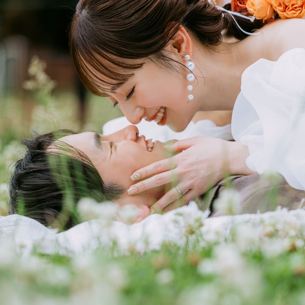 笑顔いっぱいの稲毛海浜公園 | デコルテフォトグラフィー | 前撮り・フォトウェディング