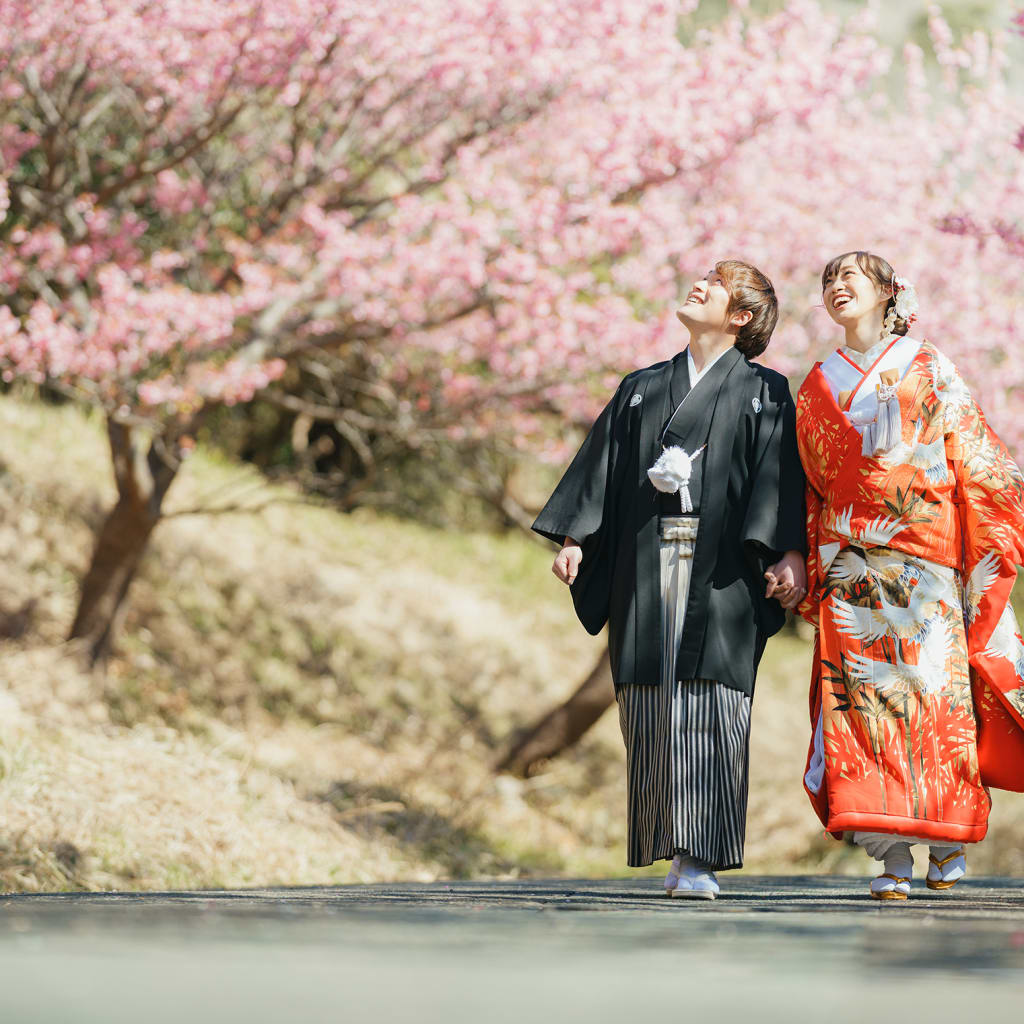 【今ならまだ間に合う！！2月限定】河津桜ロケーション！ | デコルテフォトグラフィー | 前撮り・フォトウェディング